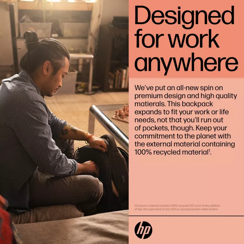 HP Renew Executive 16-inch Laptop Backpack, Backpack, 40.9 cm (16.1 inch), 890 g