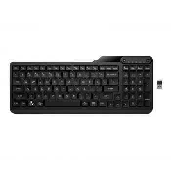 HP 475 Dual-Mode Wireless Keyboard, Full-size (100%), Wireless, RF Wireless + Bluetooth, Membrane, Black