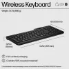 HP 475 Dual-Mode Wireless Keyboard, Full-size (100%), Wireless, RF Wireless + Bluetooth, Membrane, Black