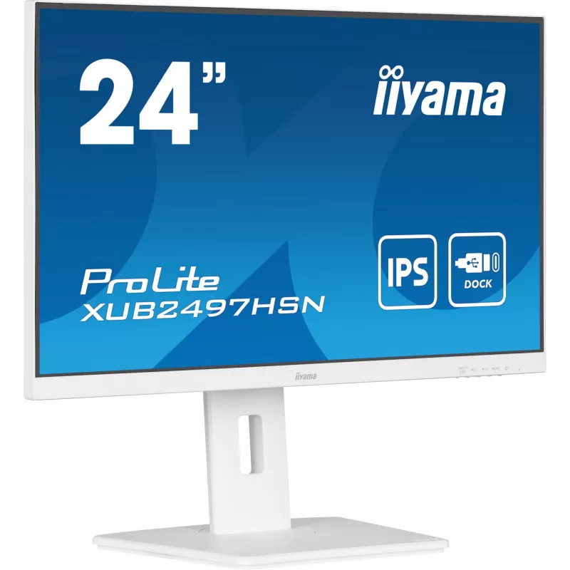 iiyama ProLite XUB2497HSN-W1 computer monitor 60.5 cm (23.8 inch) 1920 x 1080 pixels Full HD LED White