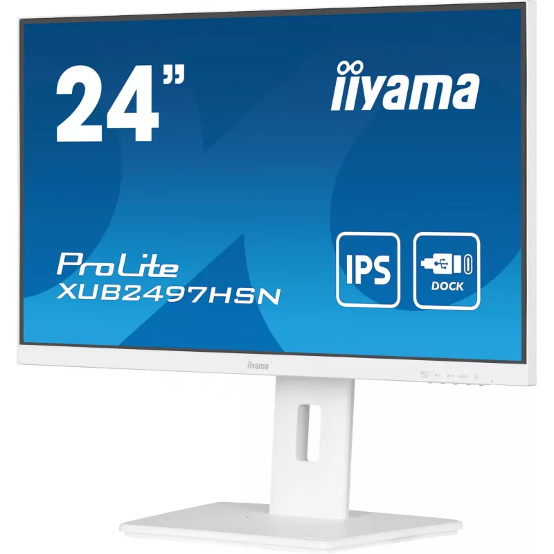 iiyama ProLite XUB2497HSN-W1 computer monitor 60.5 cm (23.8 inch) 1920 x 1080 pixels Full HD LED White
