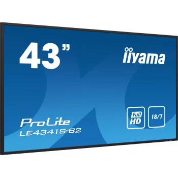 iiyama PROLITE LE4341S-B2 Digital signage flat panel 108 cm (42.5 inch) LCD 350 cd/m² Full HD Black 18/7