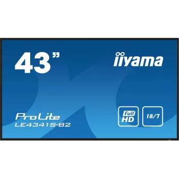 iiyama PROLITE LE4341S-B2 Digital signage flat panel 108 cm (42.5 inch) LCD 350 cd/m² Full HD Black 18/7