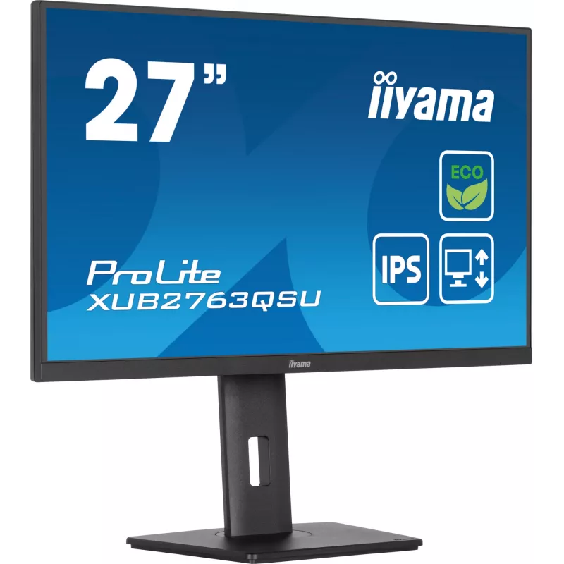 iiyama ProLite XUB2763QSU-B1 computer monitor 68.6 cm (27 inch) 2560 x 1440 pixels Quad HD LED Black