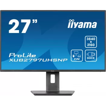 iiyama ProLite XUB2797UHSNP-B1 computer monitor 68.6 cm (27 inch) 3840 x 2160 pixels 4K Ultra HD LED Black