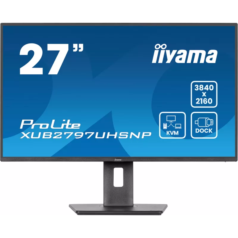iiyama ProLite XUB2797UHSNP-B1 computer monitor 68.6 cm (27 inch) 3840 x 2160 pixels 4K Ultra HD LED Black