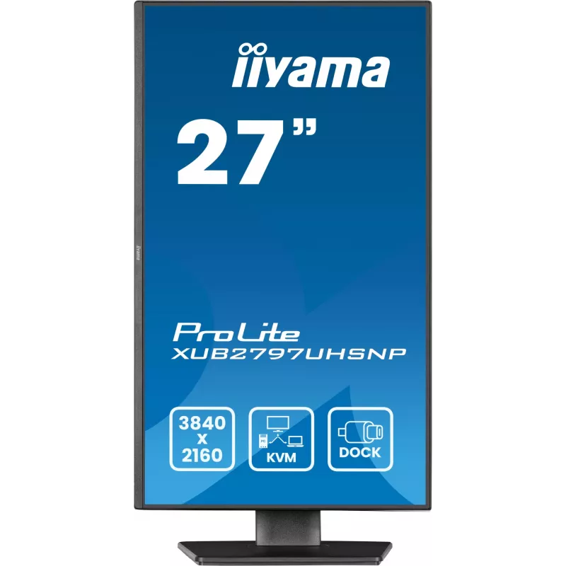 iiyama ProLite XUB2797UHSNP-B1 computer monitor 68.6 cm (27 inch) 3840 x 2160 pixels 4K Ultra HD LED Black