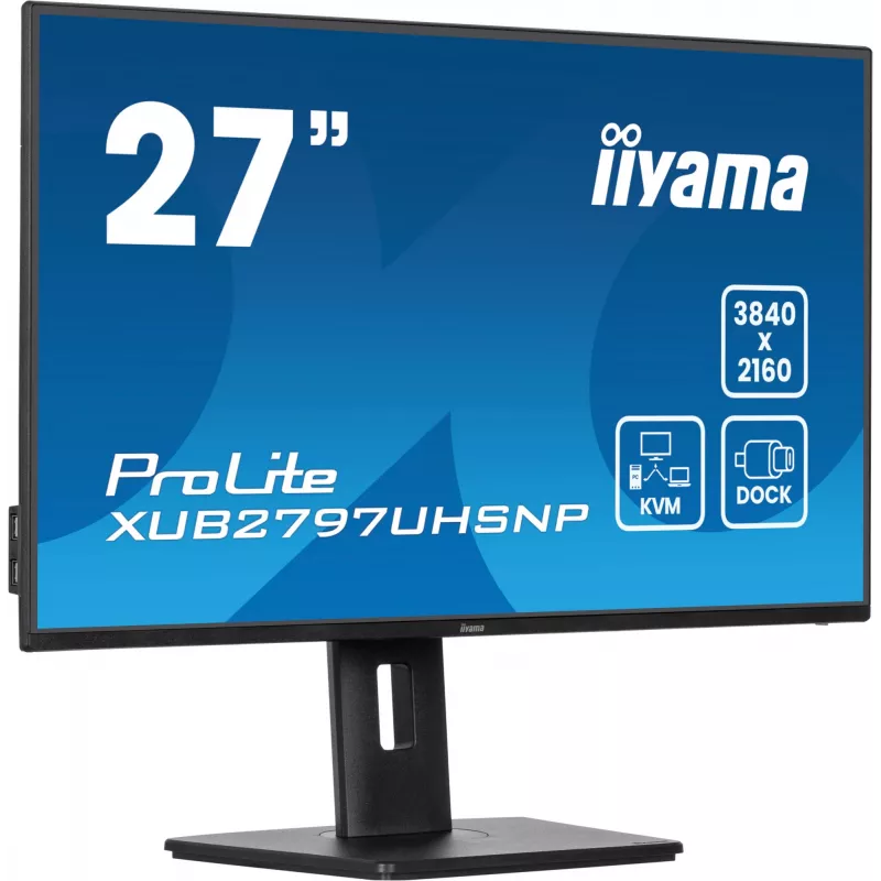 iiyama ProLite XUB2797UHSNP-B1 computer monitor 68.6 cm (27 inch) 3840 x 2160 pixels 4K Ultra HD LED Black
