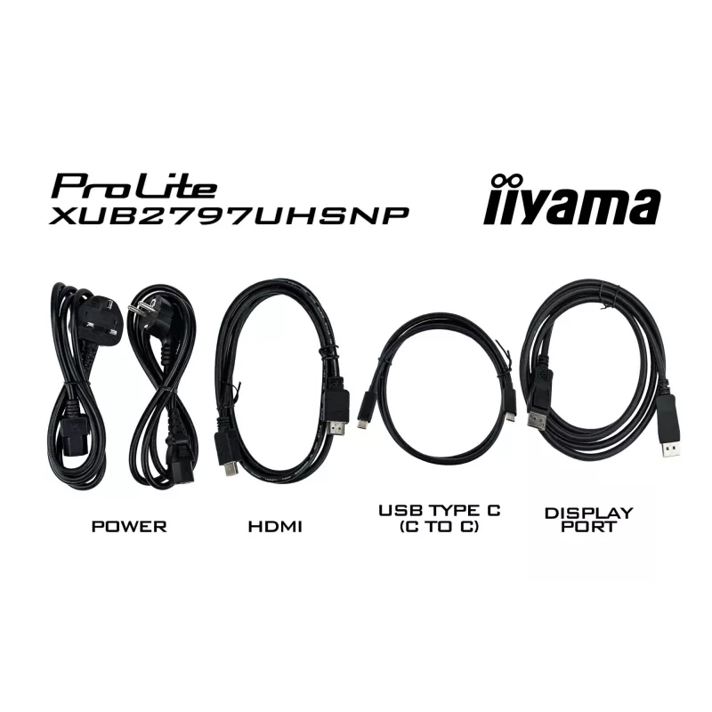 iiyama ProLite XUB2797UHSNP-B1 computer monitor 68.6 cm (27 inch) 3840 x 2160 pixels 4K Ultra HD LED Black