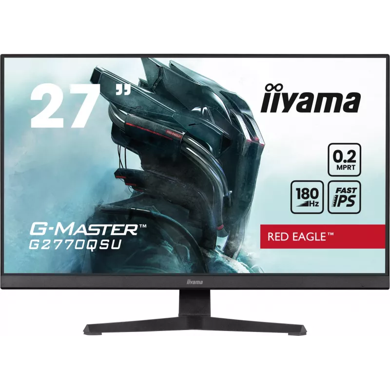 iiyama G-MASTER G2770QSU-B6 computer monitor 68.6 cm (27 inch) 2560 x 1440 pixels Wide Quad HD LED Black