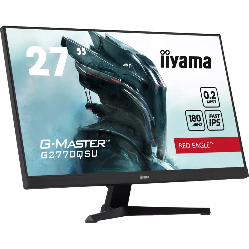 iiyama G-MASTER G2770QSU-B6 computer monitor 68.6 cm (27 inch) 2560 x 1440 pixels Wide Quad HD LED Black