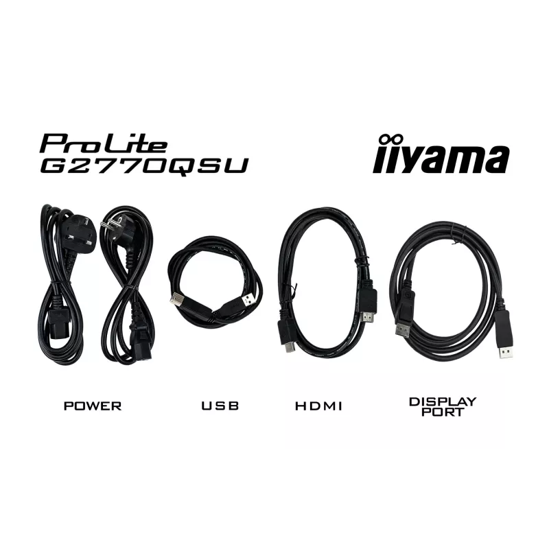 iiyama G-MASTER G2770QSU-B6 computer monitor 68.6 cm (27 inch) 2560 x 1440 pixels Wide Quad HD LED Black