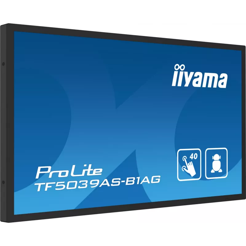 iiyama TF5039AS-B1AG computer monitor 125.7 cm (49.5 inch) 3840 x 2160 pixels 4K Ultra HD LED Touchscreen Black