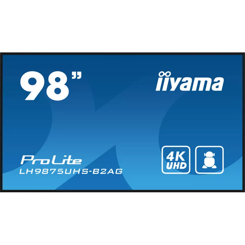Digital signage flat panel iiyama LH9875UHS-B2AG 97.5 inch LED 4K Ultra HD 3840 x 2160