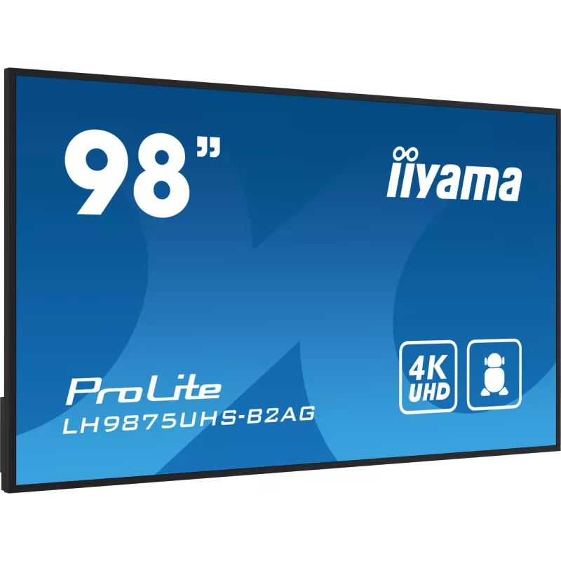 Digital signage flat panel iiyama LH9875UHS-B2AG 97.5 inch LED 4K Ultra HD 3840 x 2160