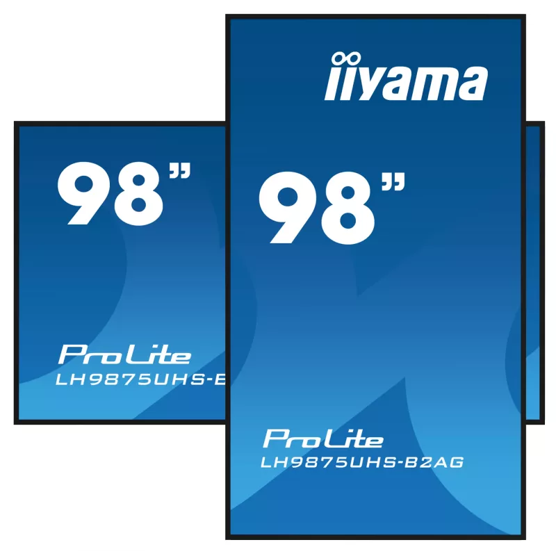 Digital signage flat panel iiyama LH9875UHS-B2AG 97.5 inch LED 4K Ultra HD 3840 x 2160