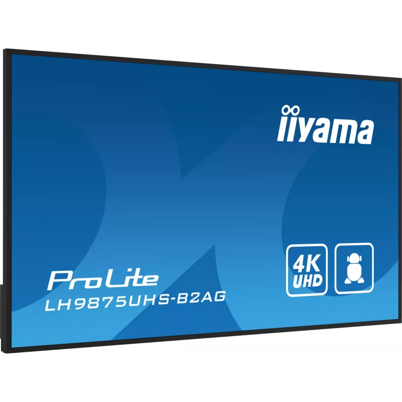 Digital signage flat panel iiyama LH9875UHS-B2AG 97.5 inch LED 4K Ultra HD 3840 x 2160