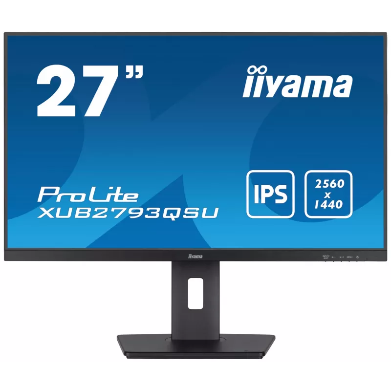iiyama XUB2793QSU-B7 computer monitor 68.6 cm (27 inch) 2560 x 1440 pixels Quad HD LED Black