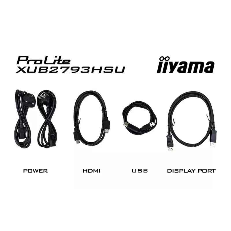 iiyama XUB2793QSU-B7 computer monitor 68.6 cm (27 inch) 2560 x 1440 pixels Quad HD LED Black