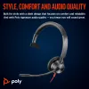 HP Poly Blackwire 3315 Monaural Microsoft Teams Certified USB-C Headset +3.5mm Plug +USB-C/A Adapter