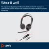 HP Poly Blackwire 5220 Stereo USB-C Headset +3.5mm Plug +USB-C/A Adapter (Bulk)