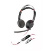 HP Poly Blackwire 5220 Stereo USB-C Headset +3.5mm Plug +USB-C/A Adapter (Bulk)