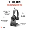 HP Poly Voyager 4310 UC Monaural Headset +BT700 USB-A Adapter +Charging Stand