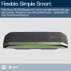 HP Poly Sync 40 Microsoft Teams Certified Speakerphone, Silver, Windows 10, Windows 11, MacOS, 30 h, RoHS, Federal Communications Commission (FCC), CE, 38 mm