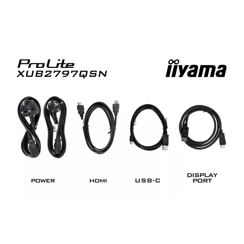 iiyama ProLite XUB2797QSN-B2 computer monitor 68.6 cm (27 inch) 2560 x 1440 pixels Quad HD LED Black