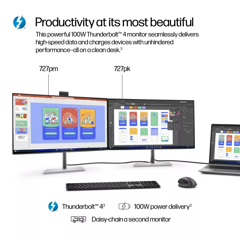Monitor HP Series 7 Pro 27 inch 4K Thunderbolt 4 LCD 3840 x 2160