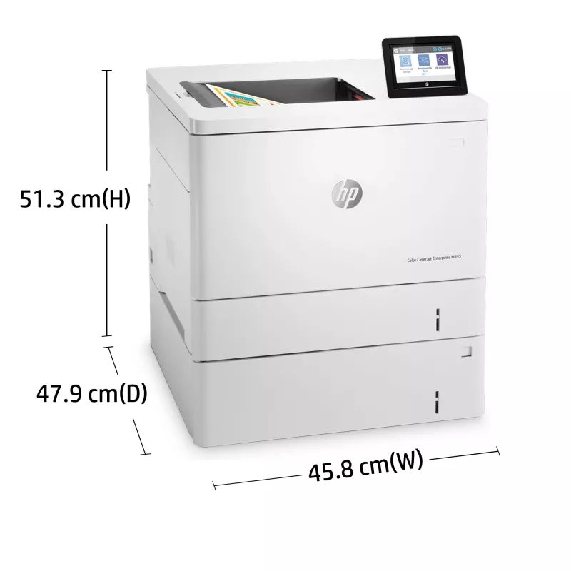 HP Color LaserJet Enterprise M555x, Laser, Colour, 1200 x 1200 DPI, A4, 38 ppm, Duplex printing