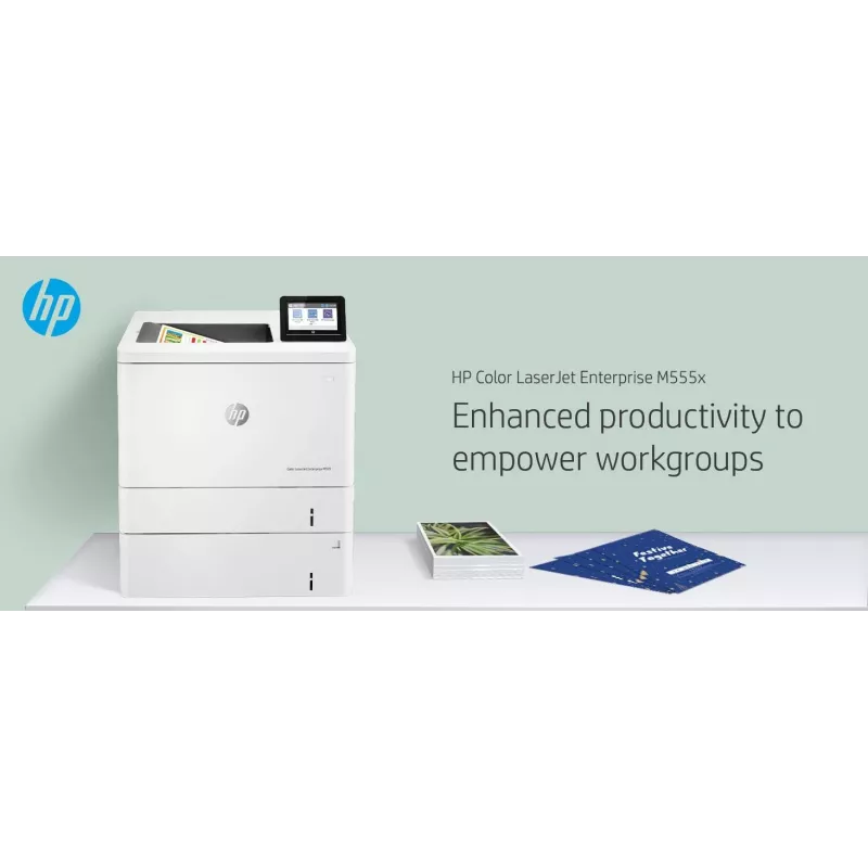 HP Color LaserJet Enterprise M555x, Laser, Colour, 1200 x 1200 DPI, A4, 38 ppm, Duplex printing