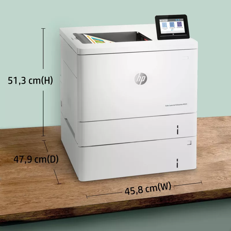 HP Color LaserJet Enterprise M555x, Laser, Colour, 1200 x 1200 DPI, A4, 38 ppm, Duplex printing