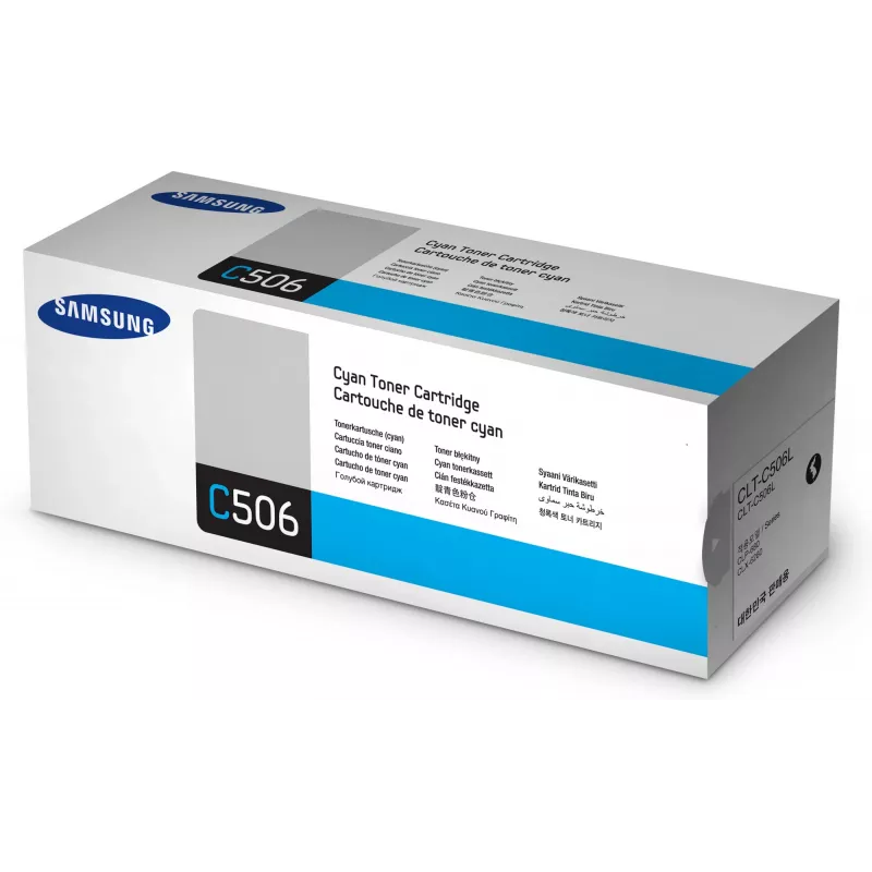 Samsung CLT-C506L High-Yield Cyan Original Toner Cartridge, Cyan, 1 pc(s)