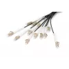 DIGITUS Breakout cable - 12 Fibers OM4 LC/UPC-LC/UPC universal color black 100m