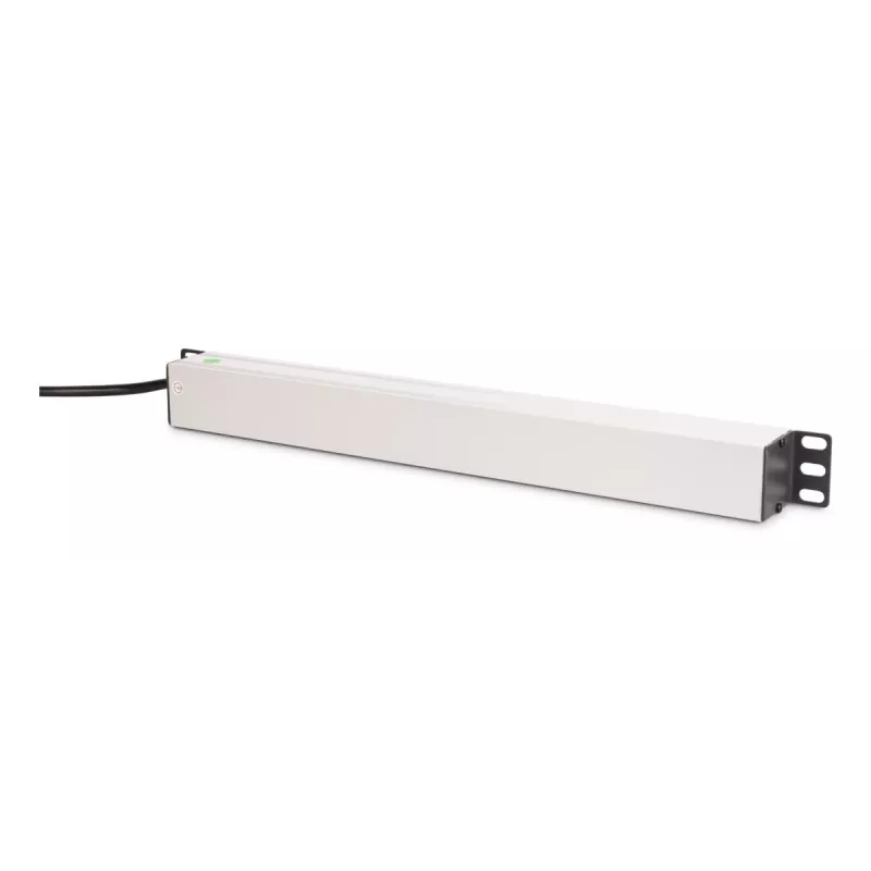 DIGITUS PDU - 1U Aluminum rackmount 7x safety + 1x outlet 16A 4000W 250VAC 50/60Hz overload protection