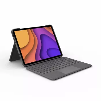 LOGITECH Folio Touch Backlit Keyboard Case With Trackpad Oxford Grey for iPad Air (4th gen) Deutsch Qwertz