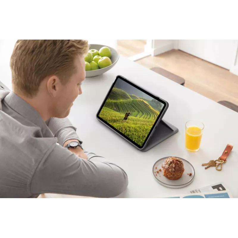 LOGITECH Folio Touch Backlit Keyboard Case With Trackpad Oxford Grey for iPad Air (4th gen) Deutsch Qwertz