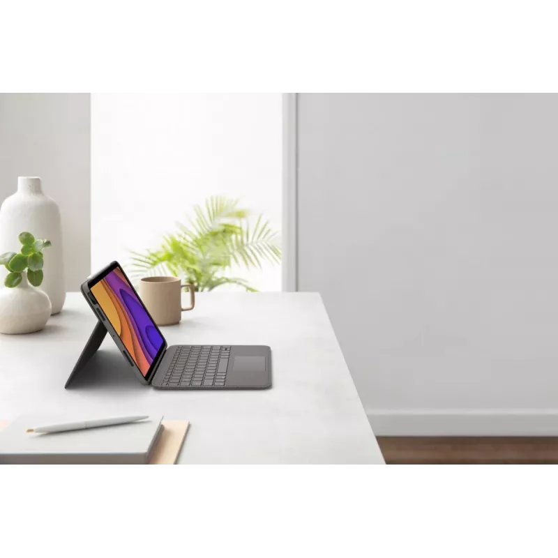 LOGITECH Folio Touch Backlit Keyboard Case With Trackpad Oxford Grey for iPad Air (4th gen) Deutsch Qwertz