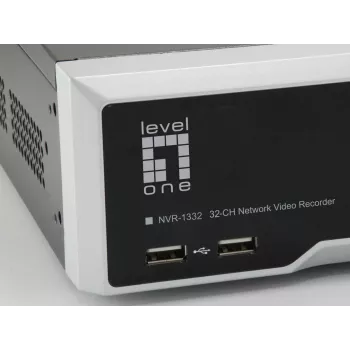 LevelOne NVR-1332 4-Bay Network Video Recorder H265 32 Channels 3840x2160