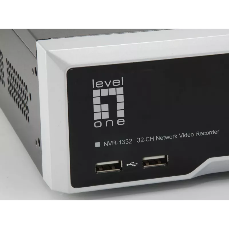 LevelOne NVR-1332 4-Bay Network Video Recorder H265 32 Channels 3840x2160