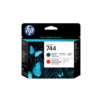 HP 744 Matte Black/Chromatic Red DesignJet Printhead, HP DesignJet Z2600 PostScript Printer, HP DesignJet Z5600 PostScript Printer, Thermal inkjet, Black, Singapore, 28 mm, 143 mm