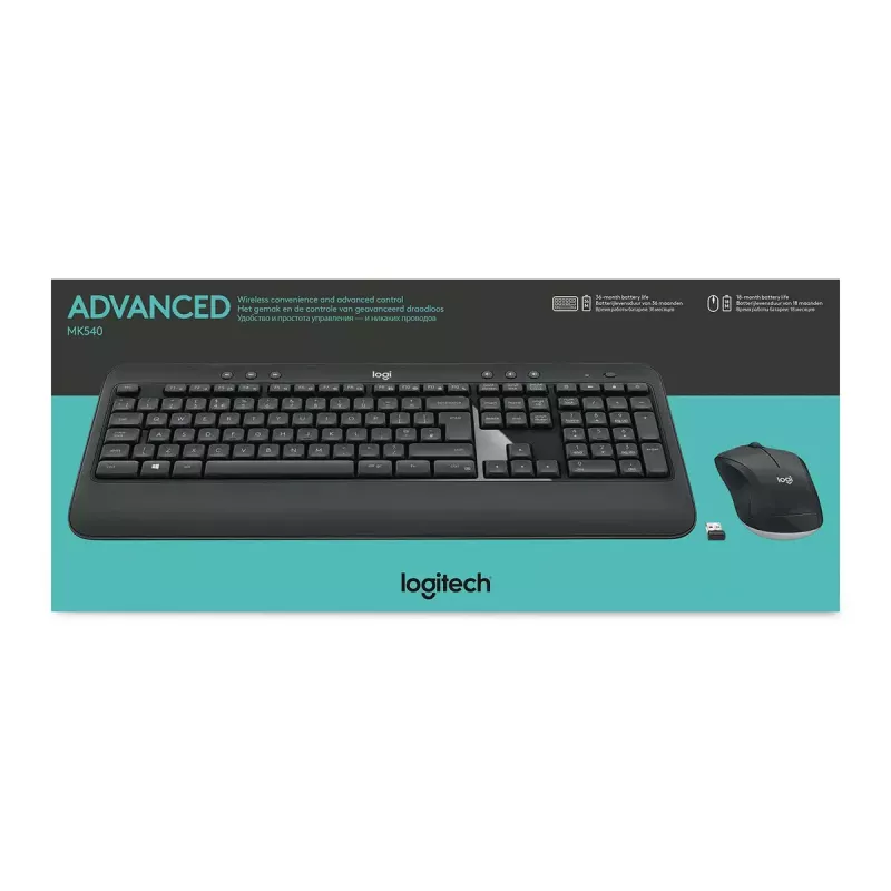 LOGITECH Mk540 Advanced Wireless Keyboard & Mouse Combo - Azerty Belgian