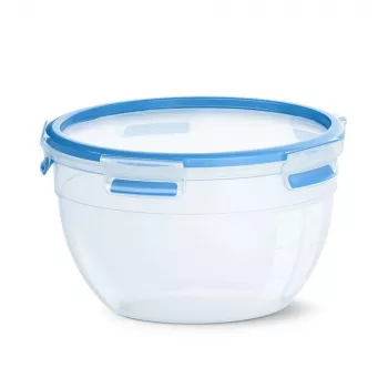 EMSA CLIP & CLOSE N10114 Round Container 2.6 L Blue, Transparent 1 pc(s)