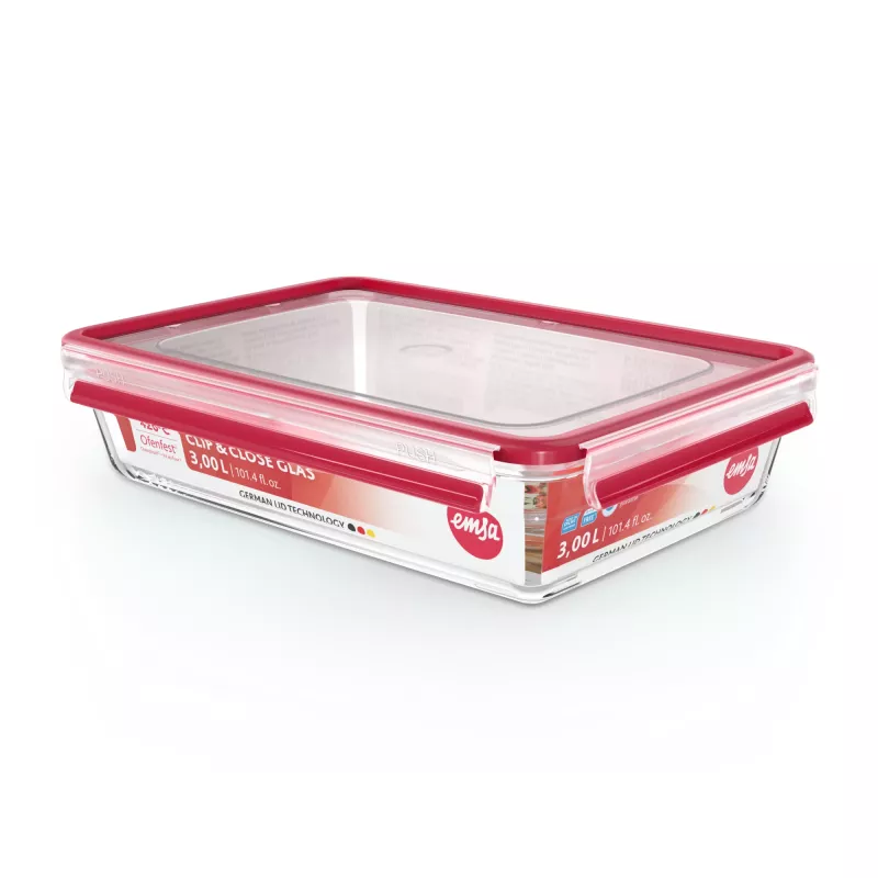 EMSA CLIP & CLOSE N10412 Rectangular Box 3 L Transparent 1 pc(s)