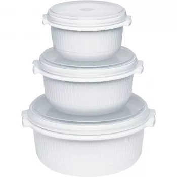 Food storage container EMSA 459061200 White 3 pcs 190x200x250 mm