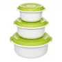 EMSA 509741 food storage container Round Set Green, White 3 pc(s)