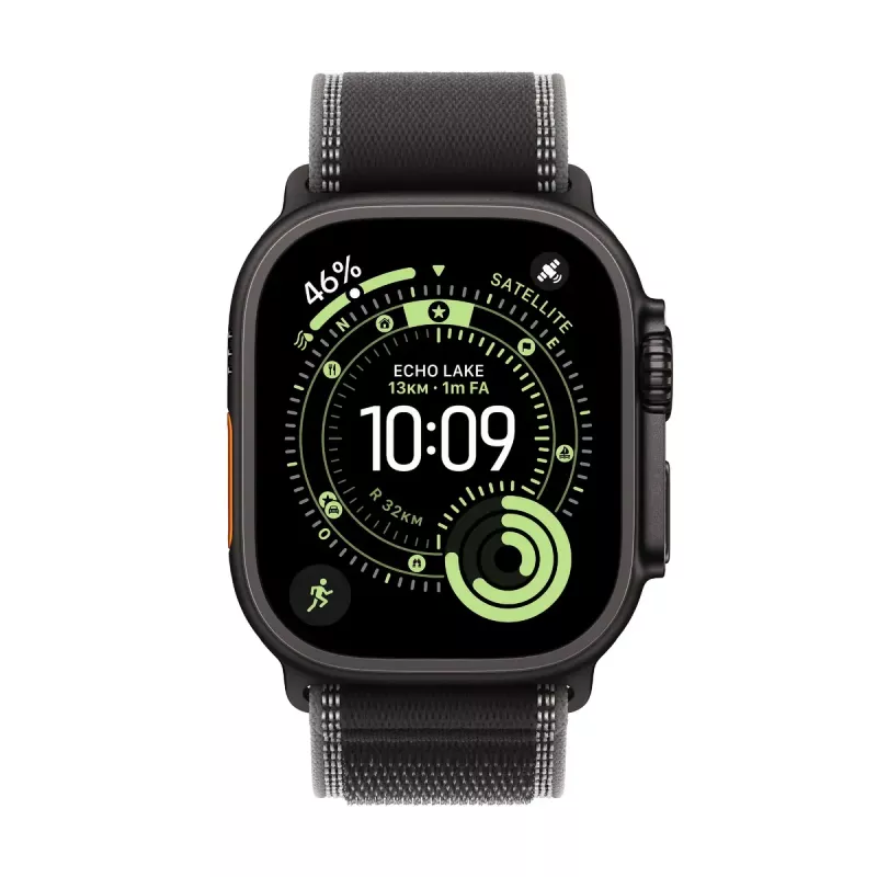 APPLE Watch Ultra 3 (2025) Lte 49mm Titanium Case With Trail Loop S/m - Black/dark Grey