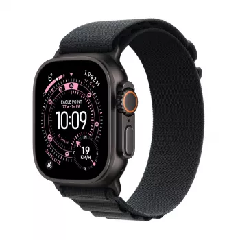Smartwatch Apple Watch Ultra 3 GPS + Cellular 49mm Black Titanium Case with Black Alpine Loop Medium