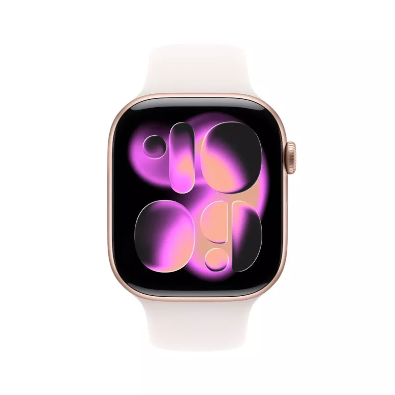 APPLE Watch Series 11 gps 46mm rose Gold Aluminium Case With Light Blush Sport Band M/l